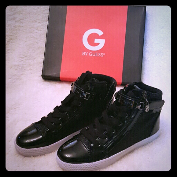 Guess Shoes - Guess tennis shoes black glitter size 7